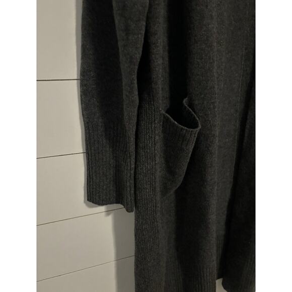 Athleta Spirit Refined Wool Cashmere Wrap Charcoal‎ Gray Heather Large NWT $259 - Picture 8 of 12